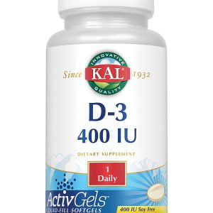 D-3, 10mcg, 100ct